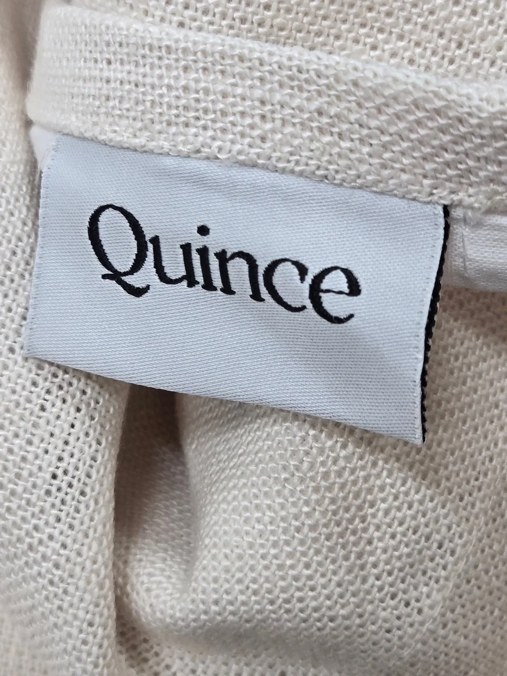 NWT QUINCE Set Of 2 48x96 Heavyweight European Linen Curtains Sand 0145
